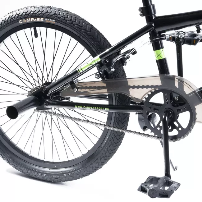 Bicicleta BMX Carpat Jumper C2017A 20", Negru/Verde 4