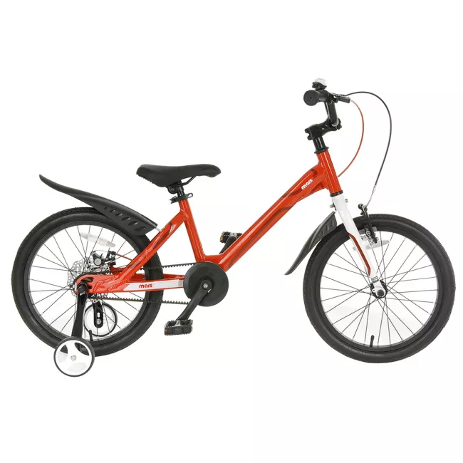 Bicicleta Copii 4-6 ani Mars M1601C 16", Rosu/Alb 2