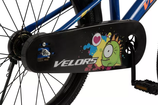 Bicicleta Copii 7-10 ani Velors V2001B 20", Albastru/Portocaliu 5