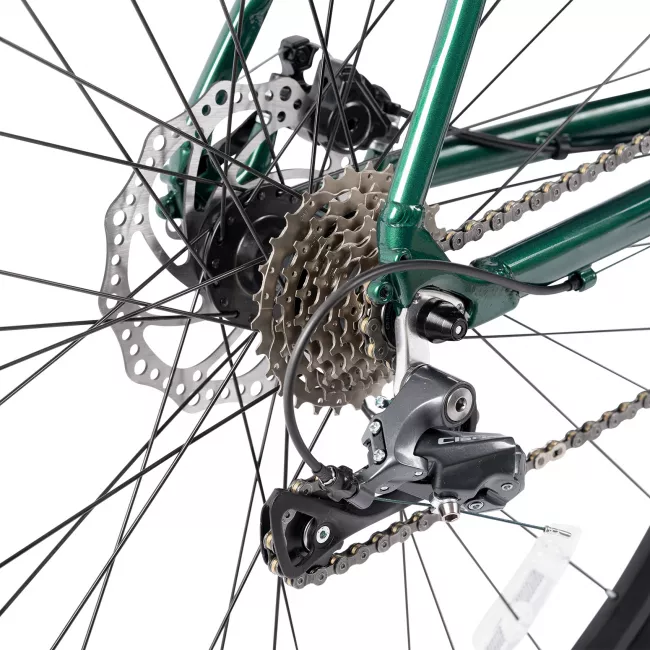 Bicicleta de Oras/Sosea Tip Semicursiera Carpat Pro C27216C 28", Verde/Negru 4