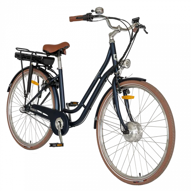 Bicicleta Electrica City (E-Bike) Carpat C281CE 28", Bleu/Maro - RESIGILATA 2