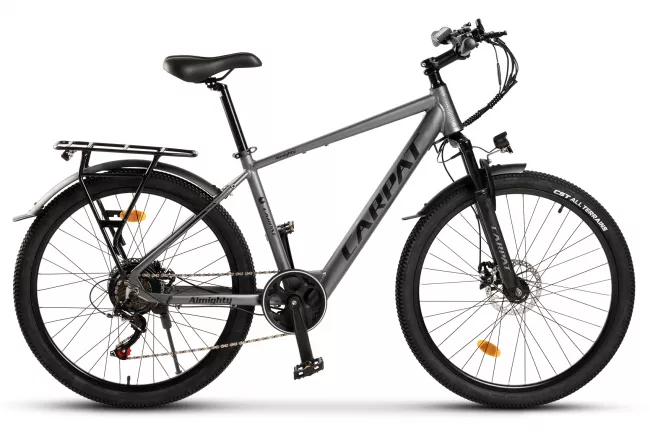 Bicicleta Electrica (E-Bike) MTB Carpat Almighty C26518E 26", Gri/Negru 1