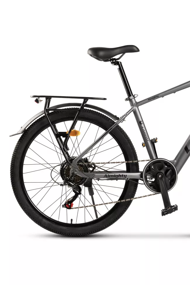 Bicicleta Electrica (E-Bike) MTB Carpat Almighty C26518E 26", Gri/Negru 4