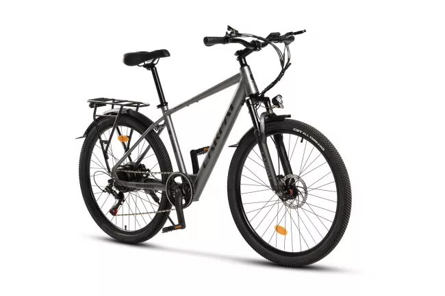 Bicicleta Electrica (E-Bike) MTB Carpat Almighty C26518E 26", Gri/Negru 2