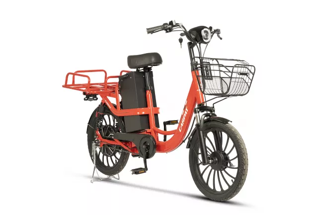 Bicicleta Full-Electrica (E-Bike) Carpat E-Delivery C20314E 20", Rosu 2