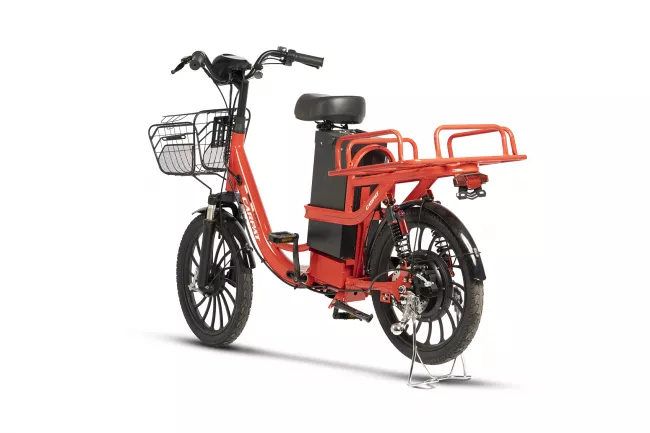 Bicicleta Full-Electrica (E-Bike) Carpat E-Delivery C20314E 20", Rosu 3