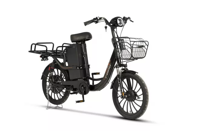 Bicicleta Full-Electrica (E-Bike) Carpat E-Delivery C20314E 20", Negru 2