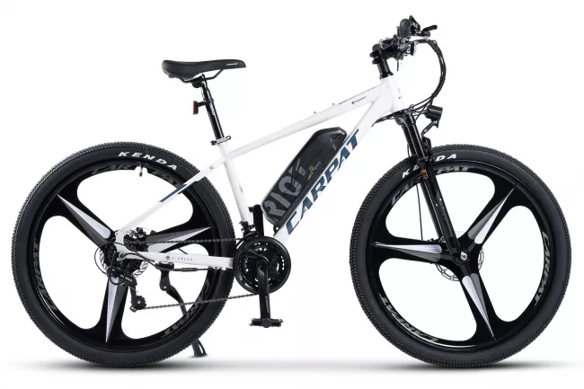 Bicicleta Electrica MTB (E-Bike) Carpat Pioneer C27517E 27.5", Alb/Albastru 1
