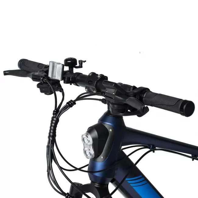 Bicicleta Electrica MTB (E-Bike), Roti 27.5 Inch, Motor 250W, Autonomie Max 60 Km, 21 viteze, Carpat C27178E, culoare Albastru - RESIGILATA 11
