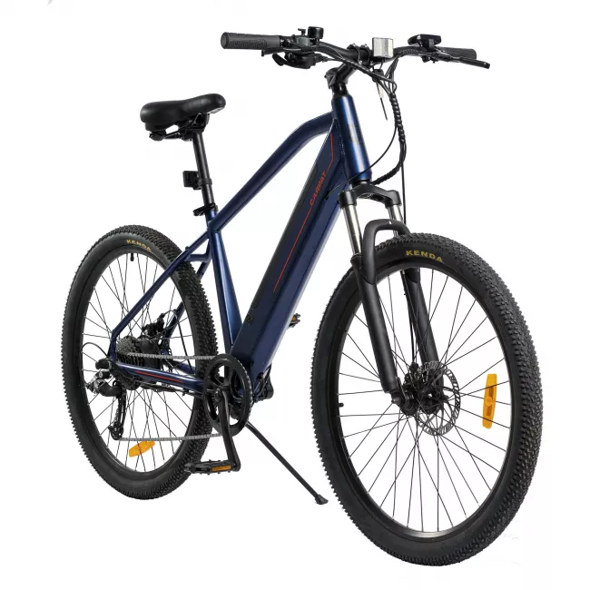 Bicicleta Electrica MTB (E-Bike), Roti 27.5 Inch, Motor 250W, Autonomie Max 60 Km, 8 viteze, Carpat C27176E, culoare Albastru/Rosu - RESIGILATA 2