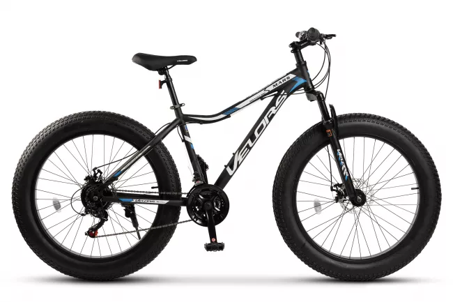 Bicicleta Fat-Bike Velors Mars V2605G 26",Negru/Alb/Albastru 1