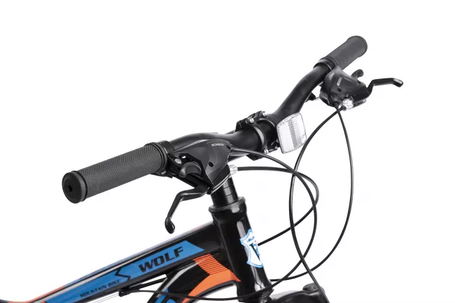 Bicicleta Fat-Bike Velors Wolf V2605D 26", Negru/Portocaliu/Albastru 8