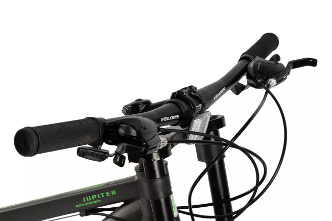 Bicicleta MTB-Full Suspension Fat-Bike Velors Jupiter V26309G 26", Gri/Verde 9