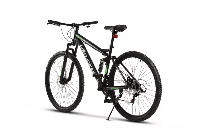 Bicicleta MTB Full-Suspension Velors Earth V2960G 29", Negru/Alb/Verde 3