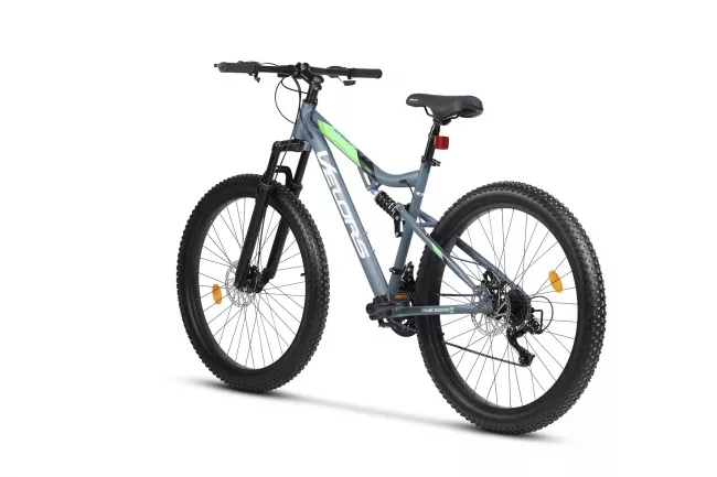 Bicicleta MTB-Full Suspension Fat Bike Velors Innovation V27304A 27.5", Gri/Alb/Verde 3