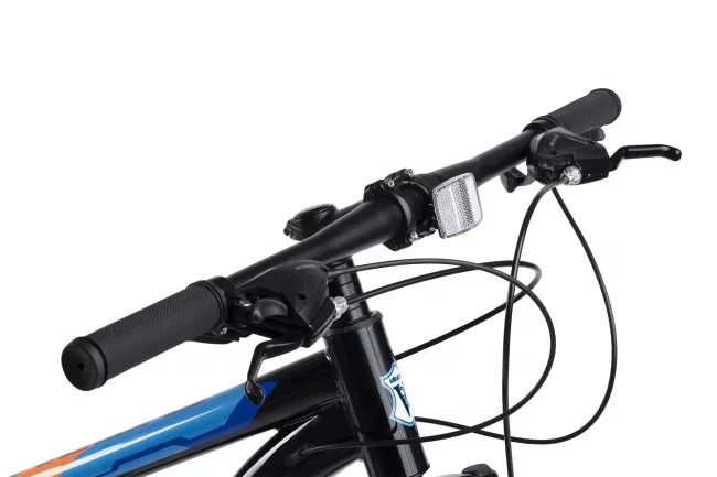 Bicicleta MTB-Full Suspension Fat Bike Velors Innovation V27304A 27.5", Negru/Alb/Portocaliu 7