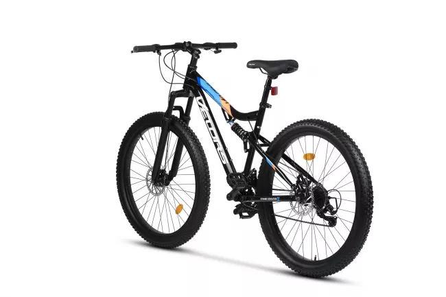 Bicicleta MTB-Full Suspension Fat Bike Velors Innovation V27304A 27.5", Negru/Alb/Portocaliu 3