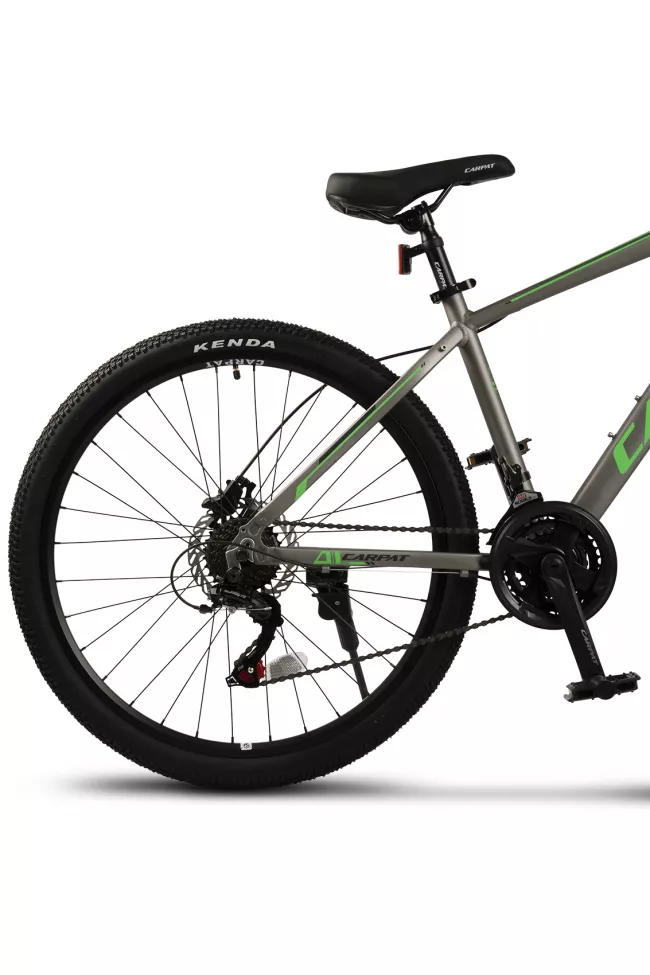 Bicicleta MTB Hidraulica Carpat Acura C2699H 26", Gri/Negru/Verde 4