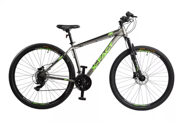 Bicicleta MTB Hidraulica X-Fact Atlas 2999H 29", Gri/Verde 1