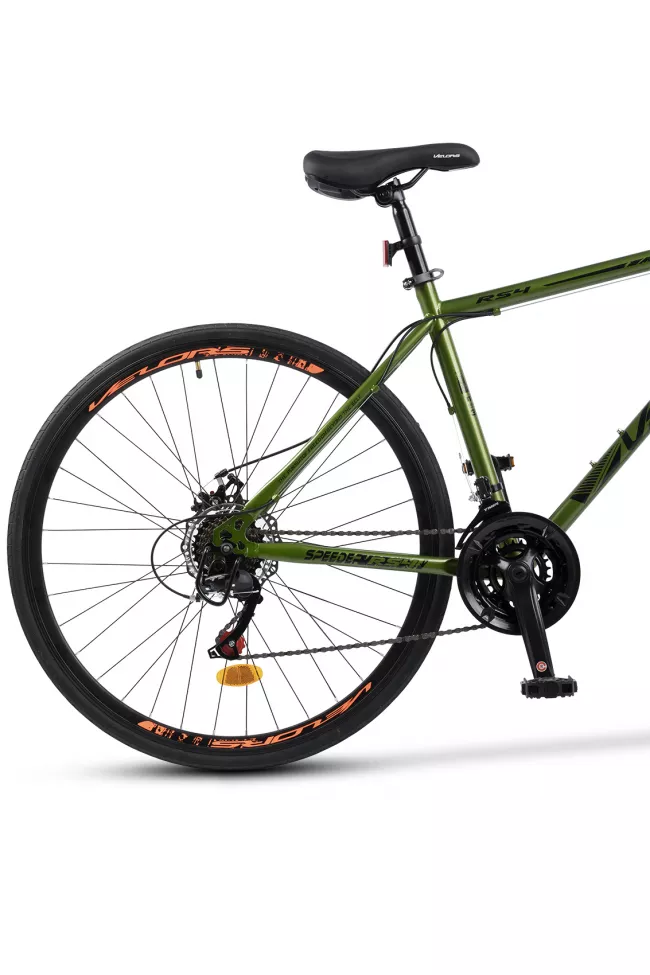 Bicicleta MTB-HT, Velors V27305A, Schimbator Shiming TZ, 21 Viteze, Roti 27.5 Inch, Frane pe Disc, Verde/Negru 4