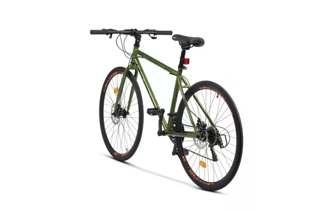 Bicicleta MTB-HT, Velors V27305A, Schimbator Shiming TZ, 21 Viteze, Roti 27.5 Inch, Frane pe Disc, Verde/Negru 3