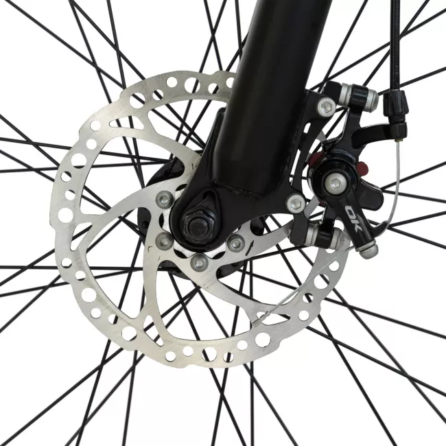 Bicicleta MTB-HT, 21 viteze, Roti 27 Inch, Cadru Aluminiu 6061, Frane pe Disc, Carpat C2758C, Albastru cu Design Negru 7