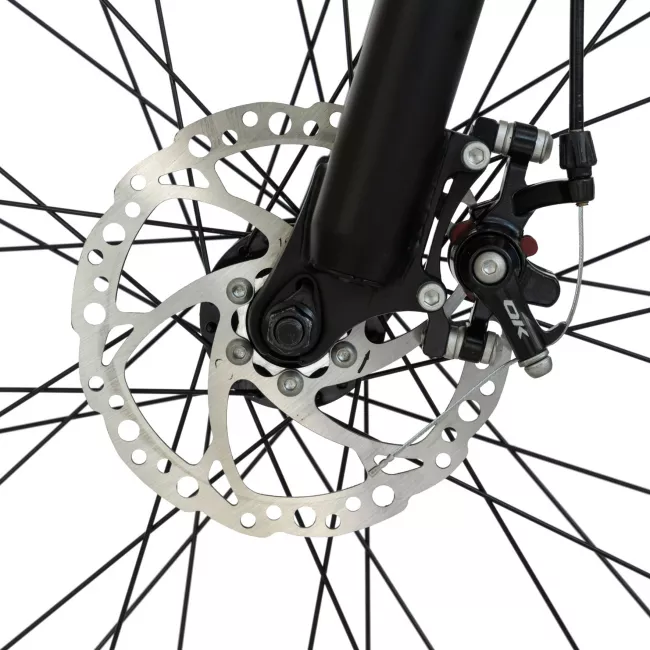 Bicicleta MTB-HT, 21 viteze, Roti 26 Inch, Cadru Aluminiu 6061, Frane pe Disc, Carpat C2684C, Albastru cu Design Negru 8