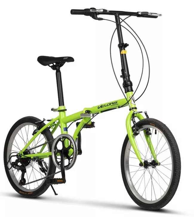 Bicicleta Pliabila Velors Advantage V2052A 20", Verde/Negru 2