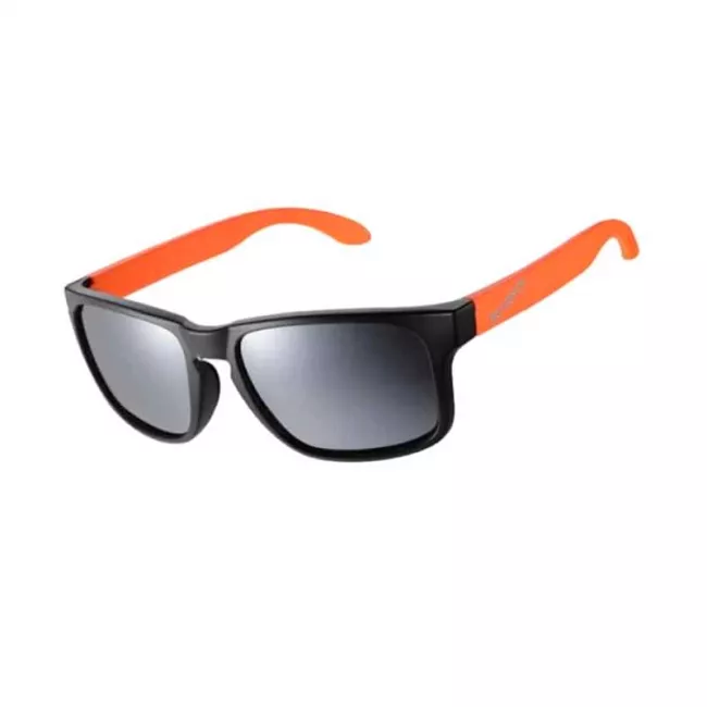 Ochelari de soare polarizati retro style cu rama portocalie Rockbros 1