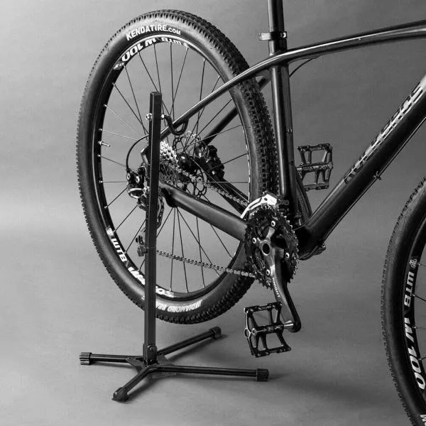 Suport bicicleta din aluminiu, pliabil, reglabil pe inaltime 65 cm, carlig ABS, culoare negru, Rockbros 6