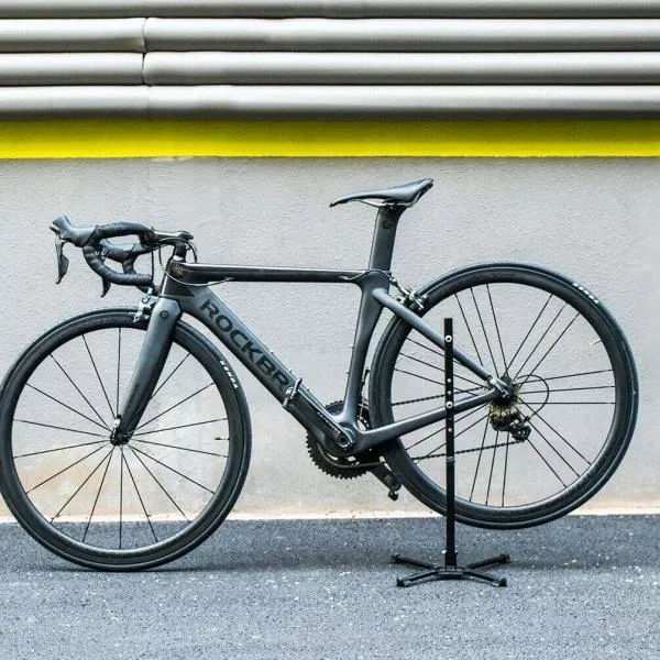 Suport bicicleta din aluminiu, pliabil, reglabil pe inaltime 65 cm, carlig ABS, culoare negru, Rockbros 7