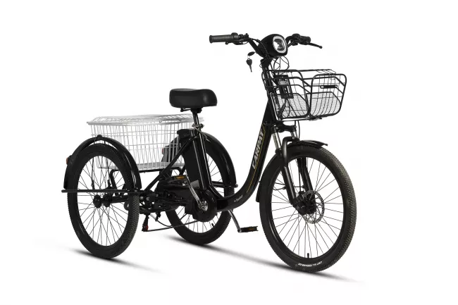 Triciclu Full-Electric (E-Bike) Carpat e-Senior C24315E 24", Negru 2