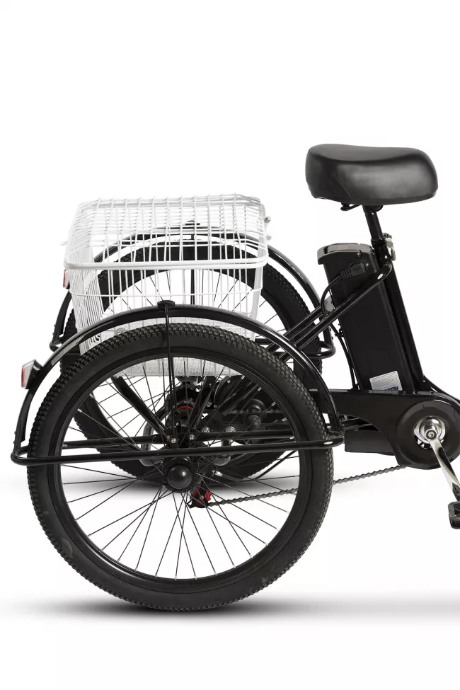 Triciclu Full-Electric (E-Bike) Carpat e-Senior C24315E 24", Negru 4