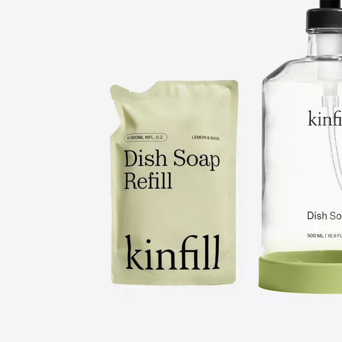 REFILL DISH SOAP LEMON & BASIL