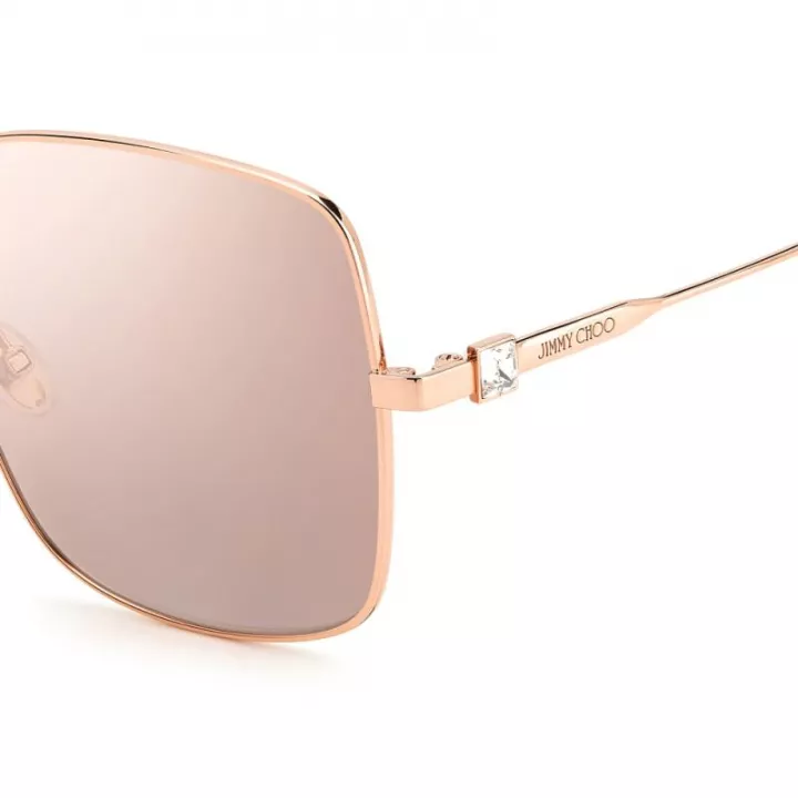 Ochelari de soare rectangulari pentru femei Jimmy Choo LILI/S DDB/2S