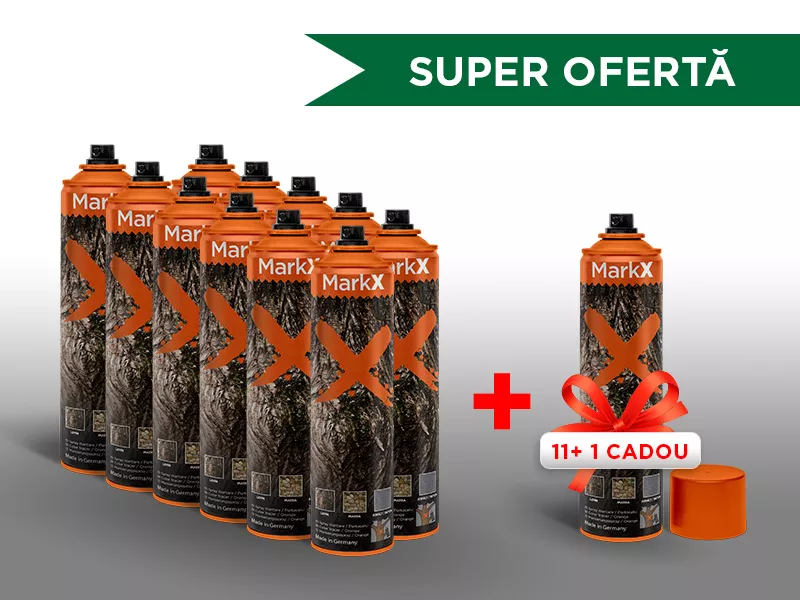 Spray marcare MarkX Orange 11+1 Gratis, [],echipamenteforestiere.ro