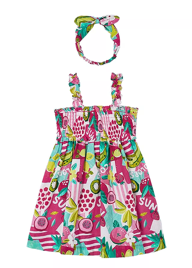  Rochie fucsia jungla cu bentita - Mayoral 6 ani (116 cm), [],bestfam.ro