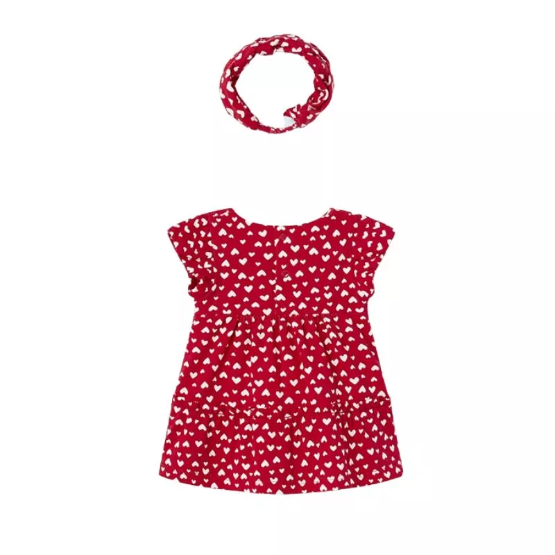  Rochie Inimioare cu bentita din bumbac  sustenabil - Mayoral 12 luni, [],bestfam.ro