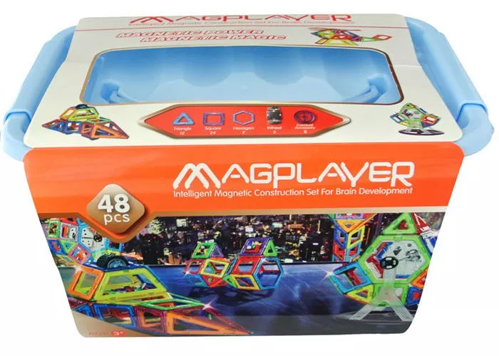 Joc de constructie magnetic - 48 piese, [],bestfam.ro
