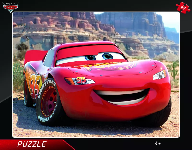 Puzzle cu rama - Fulger McQueen - Dino Toys, [],bestfam.ro