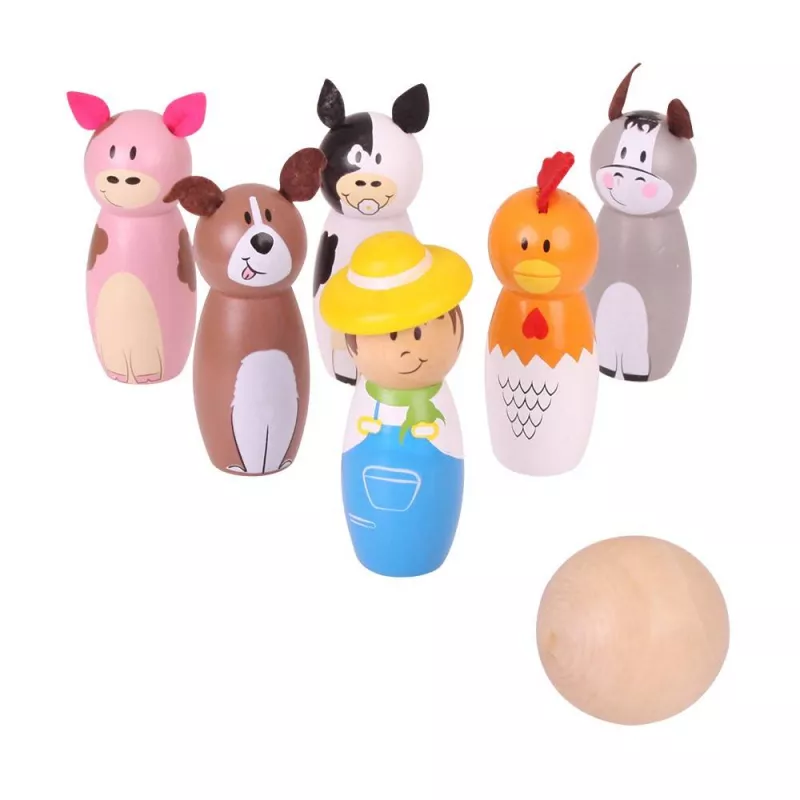 Set popice - Animale de la ferma - BigJigs, [],bestfam.ro
