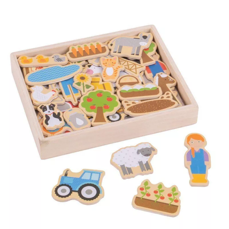 Set magnetic - Ferma - BigJigs, [],bestfam.ro