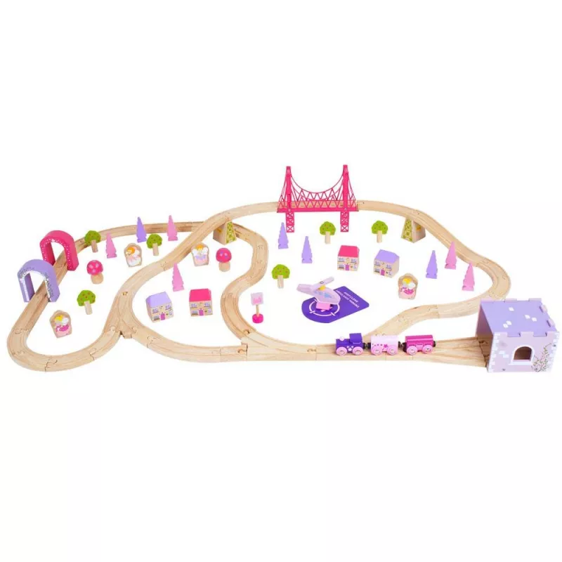 Circuit - Oraselul zanelor (75 piese) - BigJigs, [],bestfam.ro
