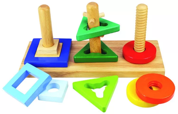 Joc de potrivire - 3 forme geometrice - BigJigs, [],bestfam.ro