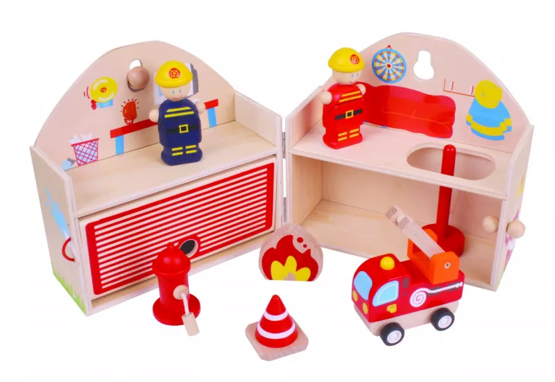 Mini Statie de pompieri - BigJigs, [],bestfam.ro