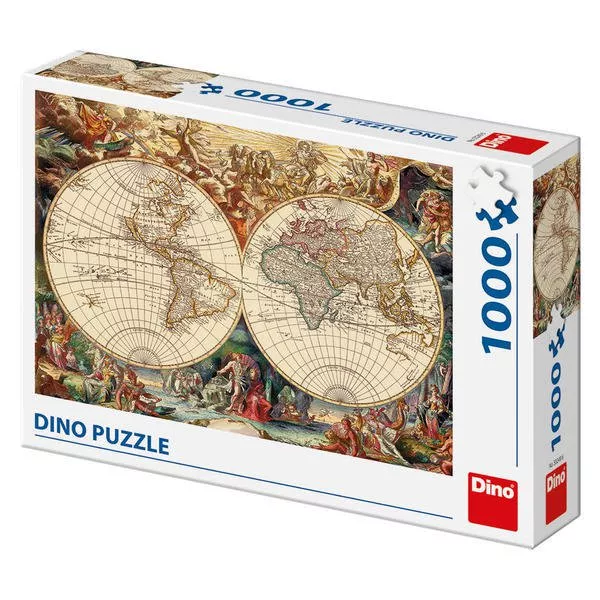 Puzzle - Harta istorica (1000 piese) - Dino Toys, [],bestfam.ro