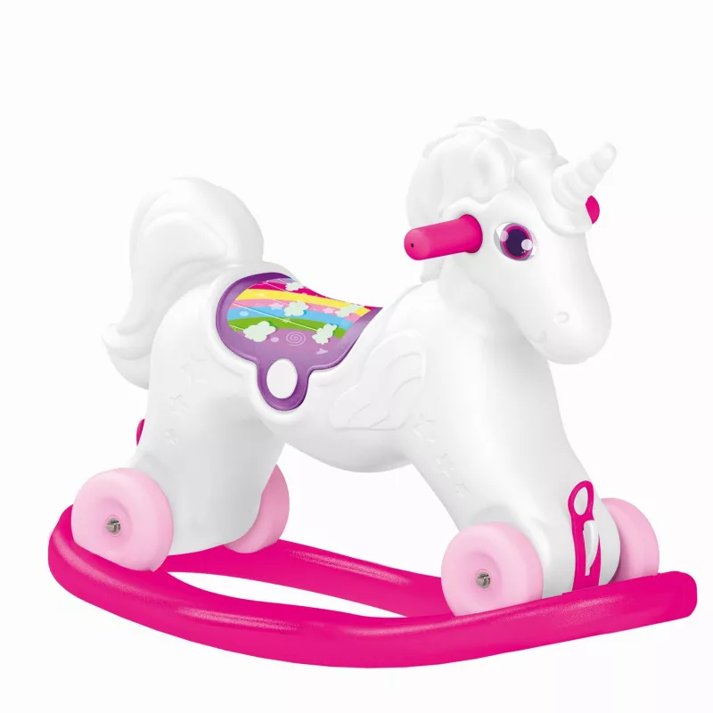 Jucarie 2 in1 - Unicorn balansoar - Dolu, [],bestfam.ro
