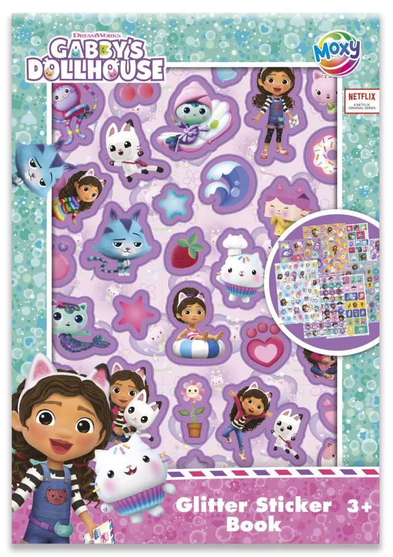 Abtibilduri cu sclipici - Gabby's Dollhouse, [],bestfam.ro