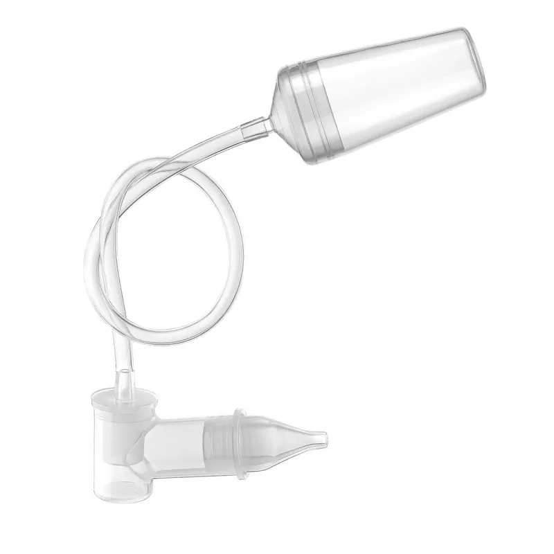 Aspirator nazal pentru bebelusi, cu adaptor pentru aspiratorul casnic, varf din silicon moale, sterilizabil la abur, saculet depozitare si 4 filtre, Reer 79149, [],bestfam.ro