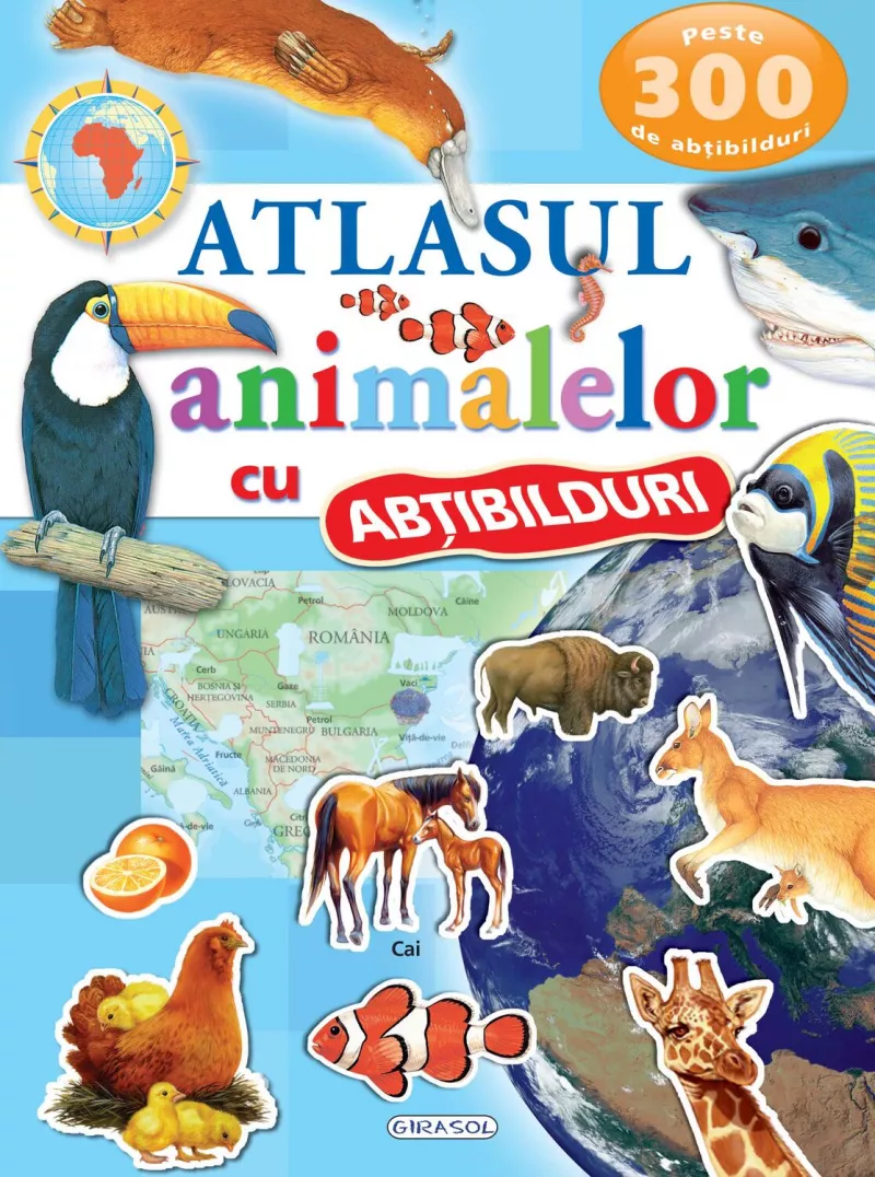 Atlasul animalelor cu abtibilduri, [],bestfam.ro